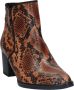 Gabor Whisky Bruine Reptiel Look Enkellaars Multicolor Dames - Thumbnail 15