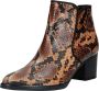 Gabor Whisky Bruine Reptiel Look Enkellaars Multicolor Dames - Thumbnail 9