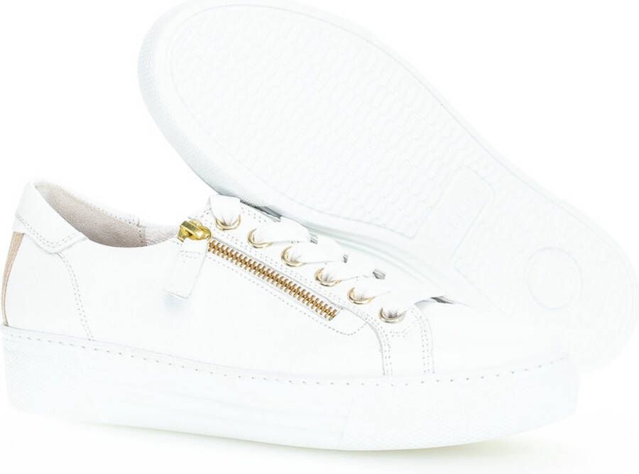 Gabor 465 Lage sneakers Leren Sneaker Dames Wit