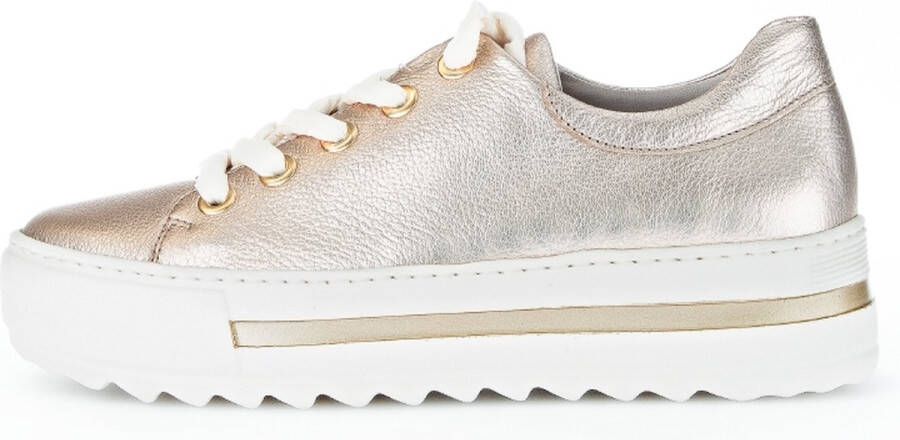 Gabor 496 Lage sneakers Leren Sneaker Dames Goud