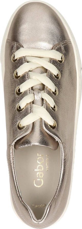 Gabor 496 Lage sneakers Leren Sneaker Dames Goud