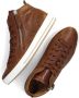 Bruin Tinten 505.1 Hoge sneakers Leren Sneaker Dames Cognac - Thumbnail 5