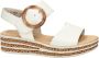 Gabor Beige Leren Sandalen Comfortabele Ronde Vorm Beige Dames - Thumbnail 7