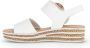 Gabor Beige Leren Sandalen Comfortabele Ronde Vorm Beige Dames - Thumbnail 12