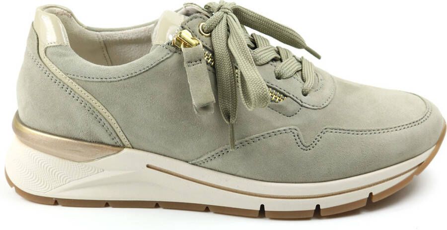 Gabor 587 Lage sneakers Leren Sneaker Dames Groen