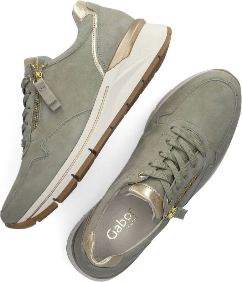 Gabor 587 Lage sneakers Leren Sneaker Dames Groen