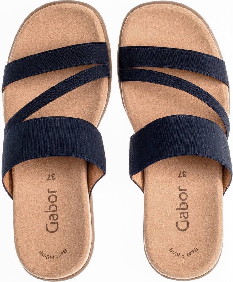 Gabor Slippers sleehak zomerschoen pantoffels met ademende leren voering - Foto 3