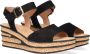 Gabor 651 Sandalen Met Sleehak Dames Zwart - Thumbnail 9