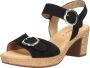 Gabor Verhoog je stijl met zwarte suède hoge hak sandalen Black Dames - Thumbnail 10