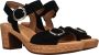 Gabor Verhoog je stijl met zwarte suède hoge hak sandalen Black Dames - Thumbnail 4