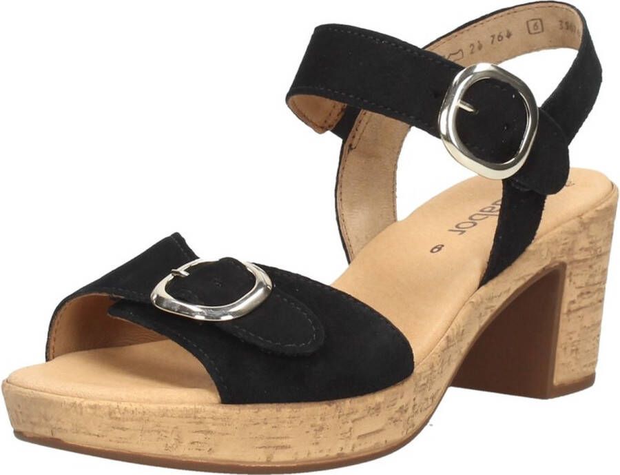 Gabor 764.1 Sandalen Dames Zwart