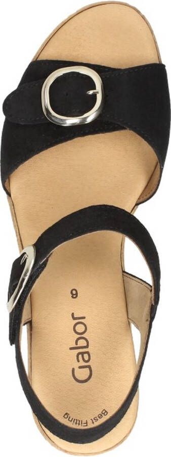Gabor 764.1 Sandalen Dames Zwart