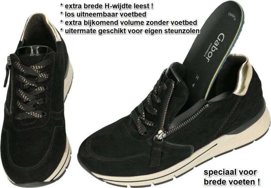 Gabor Sneakers met sleehak met sierstiksel bij de hiel - Foto 13