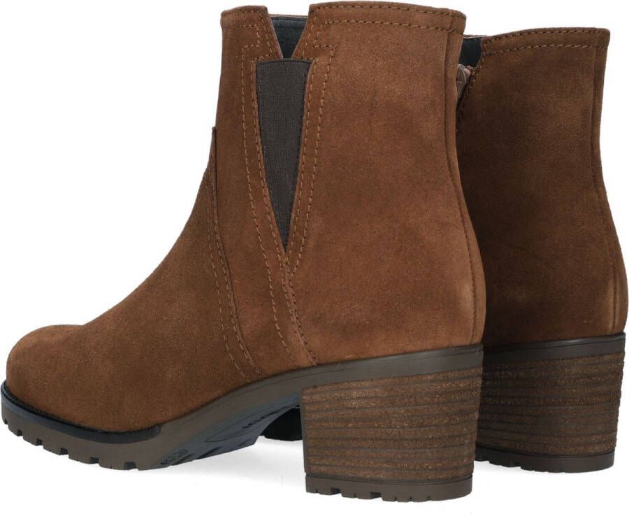 Gabor 804 Enkellaarsjes Enkelboots met rits Dames Cognac