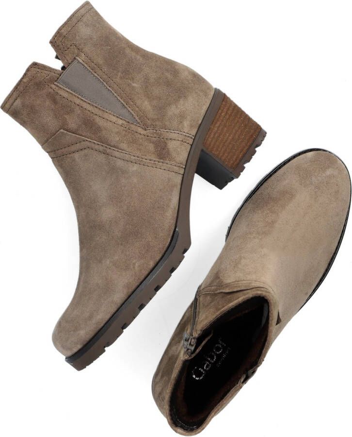 Bruin Tinten 804 Enkellaarsjes Enkelboots met rits Dames Taupe - Foto 5