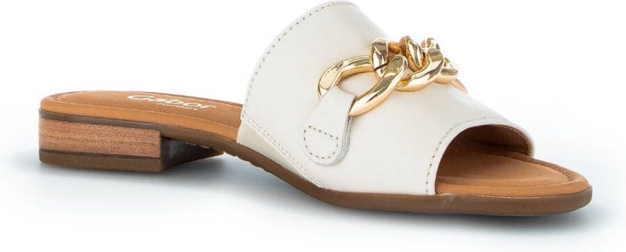 Gabor Softcalf Slip-on met Kettingdetail White Dames - Foto 4