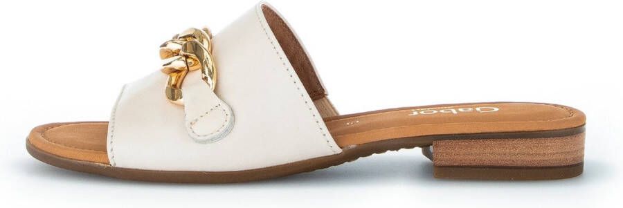 Gabor Softcalf Slip-on met Kettingdetail White Dames - Foto 5