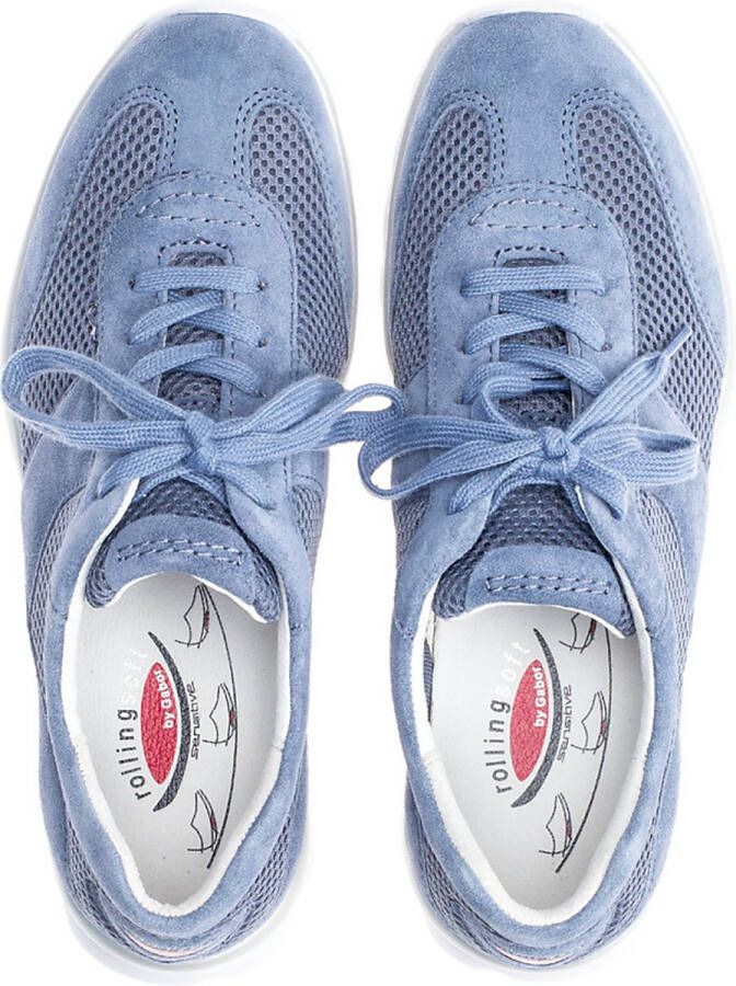 Gabor 86.966.26 Dames Rollingsoft Sneakers Lichtblauw - Foto 3