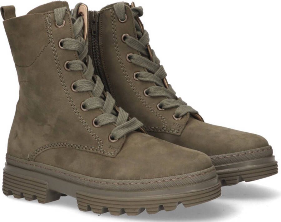 Gabor 92.515.33 Dames Veterboots Khaki Kleur Khaki