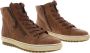 Gabor 754 Hoge sneakers Leren Sneaker Dames Cognac - Thumbnail 6