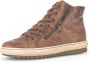 Gabor 754 Hoge sneakers Leren Sneaker Dames Cognac - Thumbnail 6