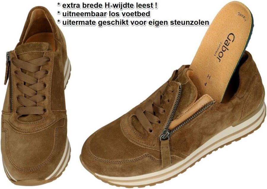 Gabor 96.528 Dames Sneakers Bruin