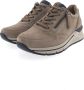 Gabor Suède Sneaker met Leren Accenten Beige Dames - Thumbnail 6