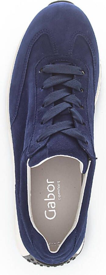 Gabor art. 26.425 26 blauw suede sneaker H leest