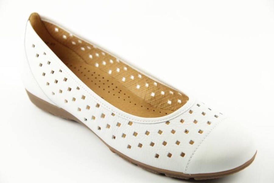 Gabor Ballerina Shoes w holes Wit Dames - Foto 6