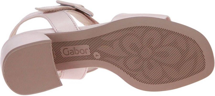 Gabor Rode Leren Sandalen met Velcro Sluiting Pink Dames - Foto 4