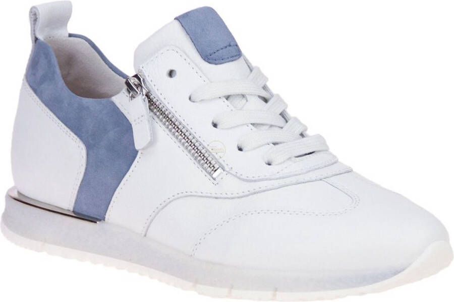 Gabor Best Fitting Wit-Blauwe Sneaker