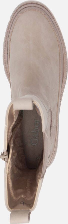 Gabor Chelsea boots beige Nubuck Dames