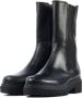 Gabor Vrouwen Leren Chelsea boots Laarzen Damesschoenen 72.871 led Zwart - Thumbnail 8