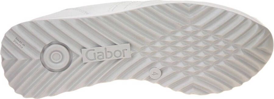 Gabor Comfort Wit-Licht Blauwe Sneaker H-leest