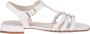 Gabor Witte leren platte sandalen White Dames - Thumbnail 3