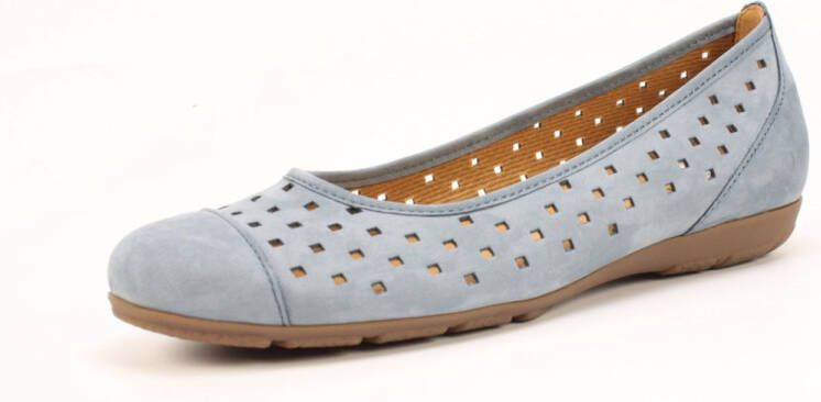 Gabor -Dames blauw licht ballerina's & mocassins