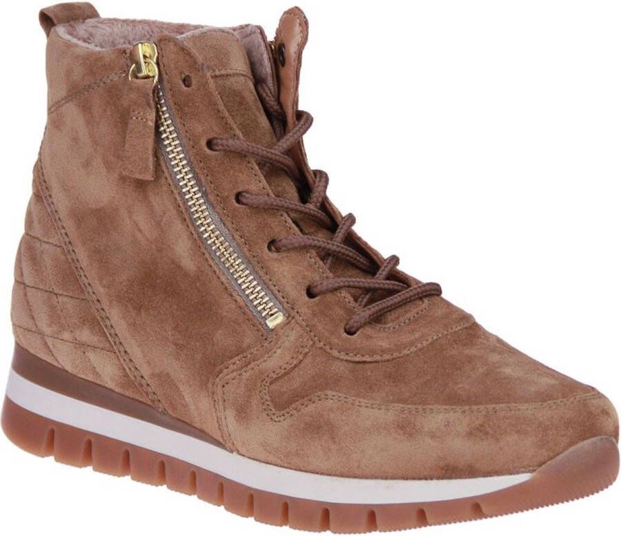 Gabor -Dames camel sneakers