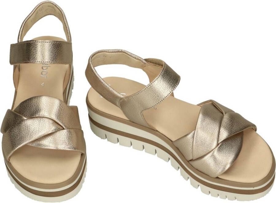 Gabor -Dames goud sandalen