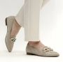 Gabor Stijlvolle Suède Loafer voor Dames Beige Dames - Thumbnail 15