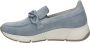 Gabor Elegante blauwe suède loafers met gouden detail Blue Dames - Thumbnail 8