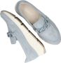 Gabor Elegante blauwe suède loafers met gouden detail Blue Dames - Thumbnail 9