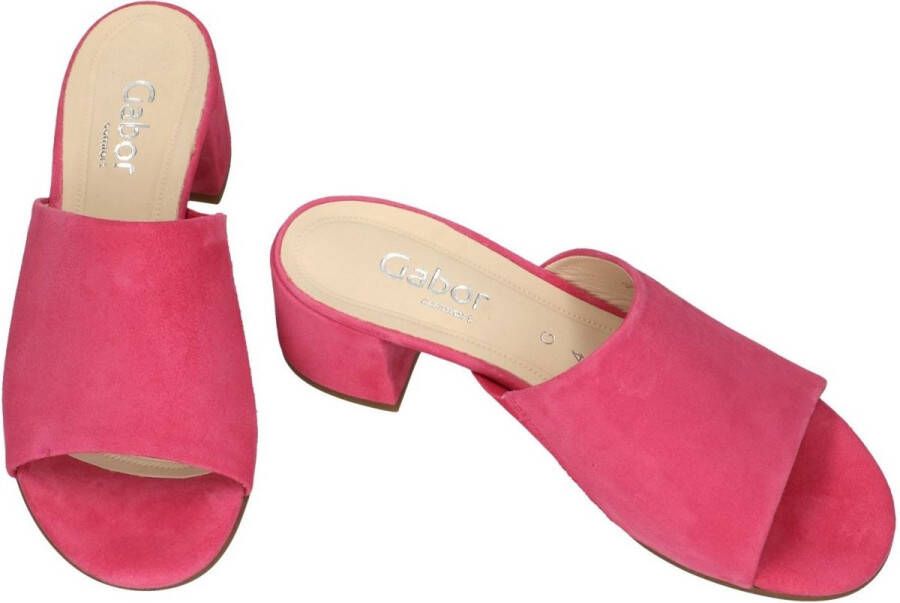 Gabor -Dames magenta slippers & muiltjes