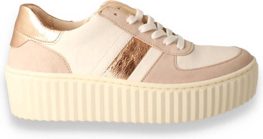 Gabor -Dames nude oud-roze sneakers