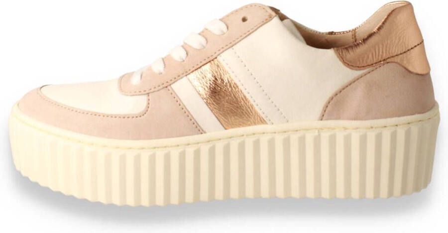 Gabor -Dames nude oud-roze sneakers