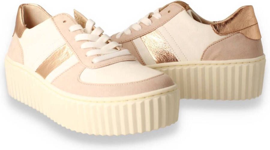 Gabor -Dames nude oud-roze sneakers