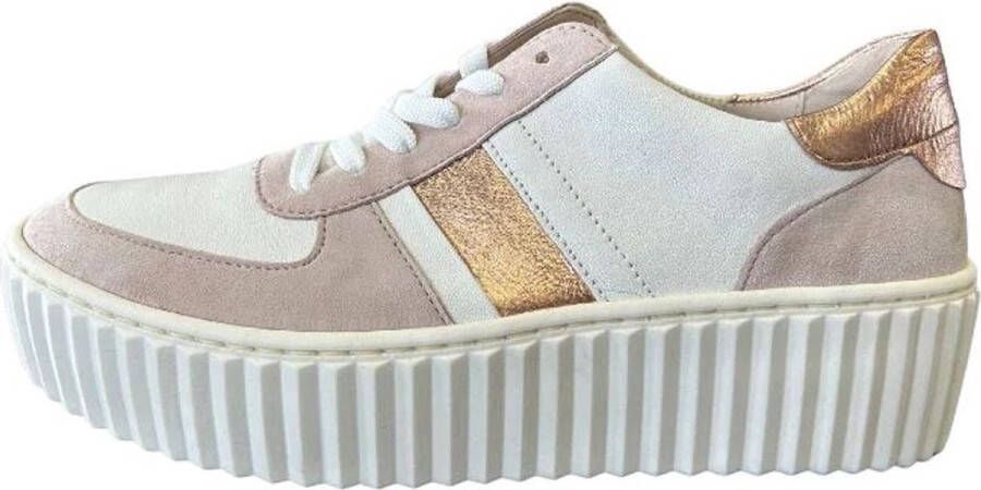 Gabor -Dames nude oud-roze sneakers