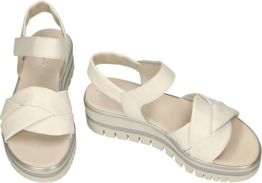 Gabor -Dames off-white ecru parel sandalen
