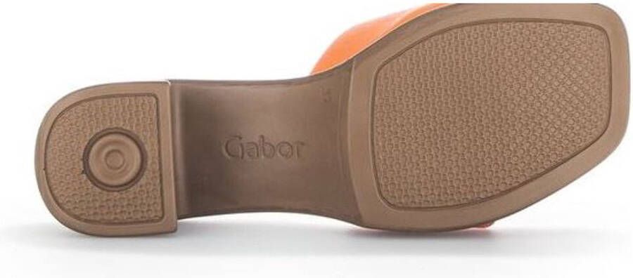 Gabor -Dames oranje slippers & muiltjes