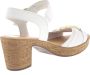 Gabor Beige Leren Sandalen met Kurk Zool Beige Dames - Thumbnail 6