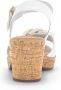Gabor Beige Leren Sandalen met Kurk Zool Beige Dames - Thumbnail 7
